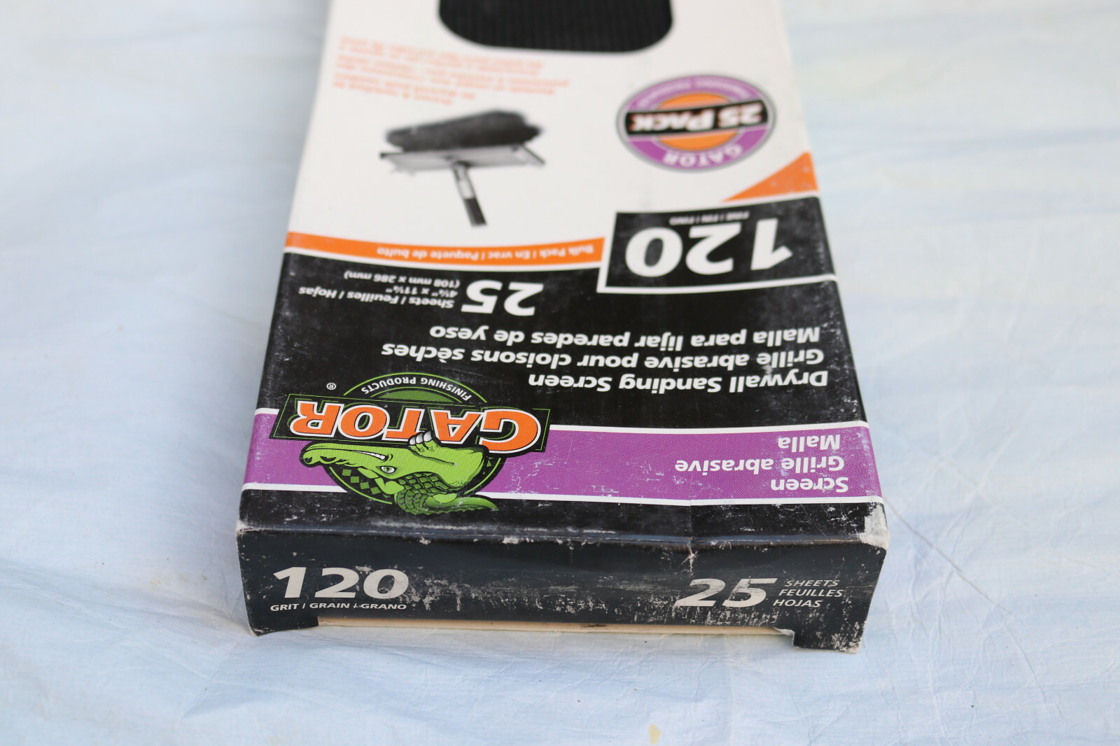 Gator 4258 Drywall Sanding Screen 120 Grit Medium Fine 4.25″ x 11.25″ 25 PK