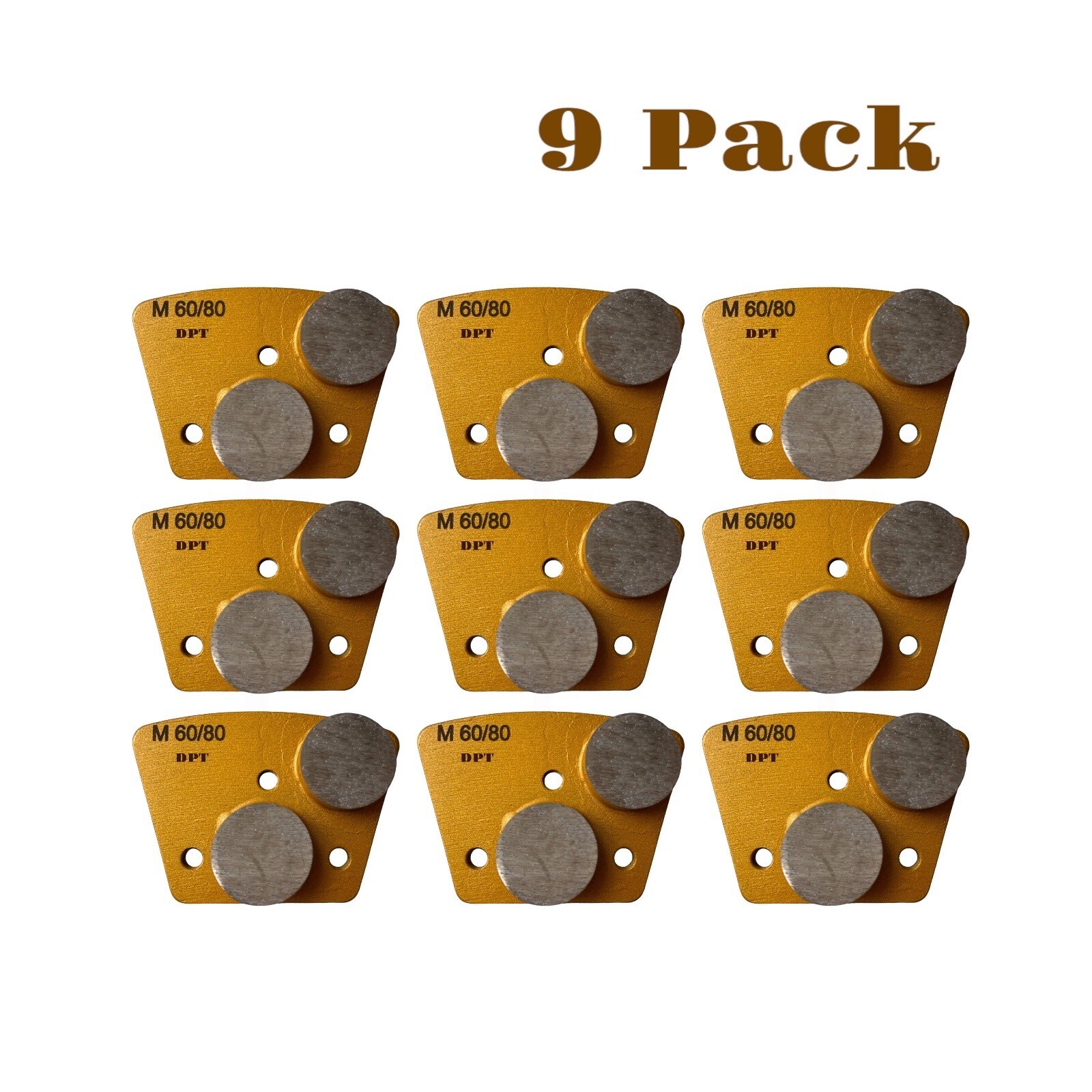 Trapezoid Grinding Discs for bolt-on Concrete Grinders Medium Bond 60 Grit