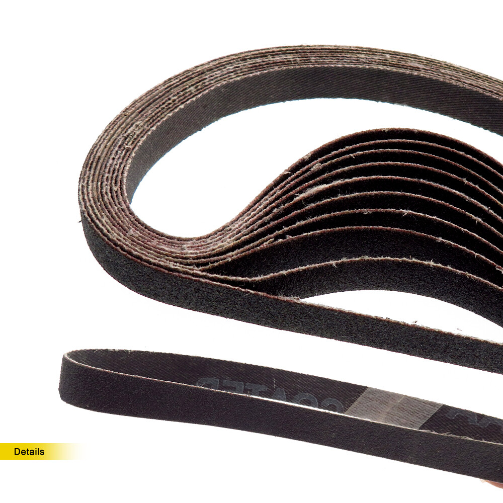 10x330mm Ring Abrasive Sanding Belts Woodworking Metal Polishing 60-240 Grit
