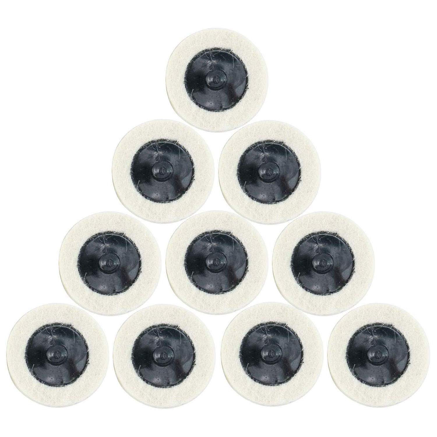 Disc Buffing Polishing Wheel Pads 10Pc Fit for Roloc Style 2Inches Polishing Whe