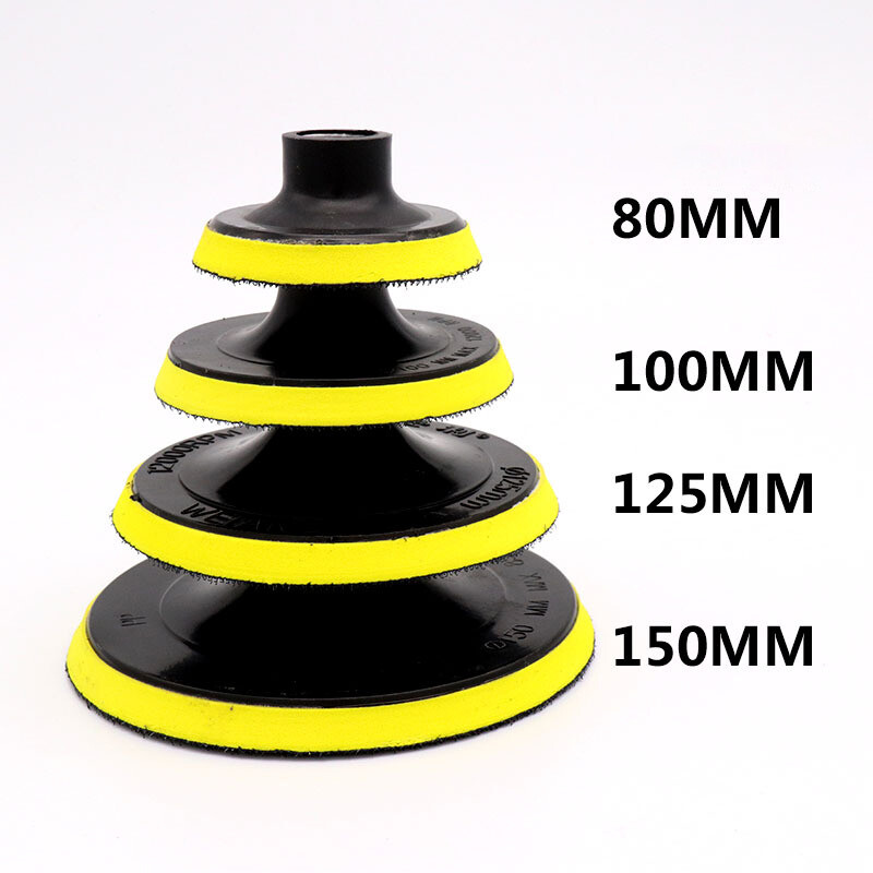 3/4/5/6/7 Inch Sanding Polish Pad Hook&Loop Backing Sander Female Thread M10 M14