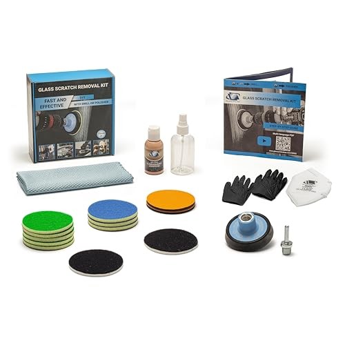 DIY Glass Scratch Removal Kit 3” (75mm) – Effective ing with Drill 3″ (75mm)