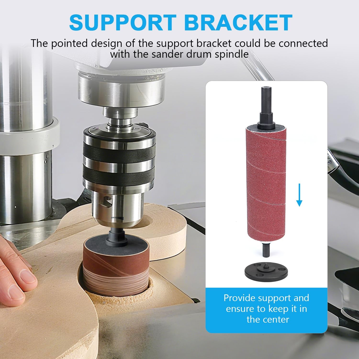Scottchen PRO 4-1/2 Drill Press Sanding Spindle Kit,Spindle Sander Drum Kit