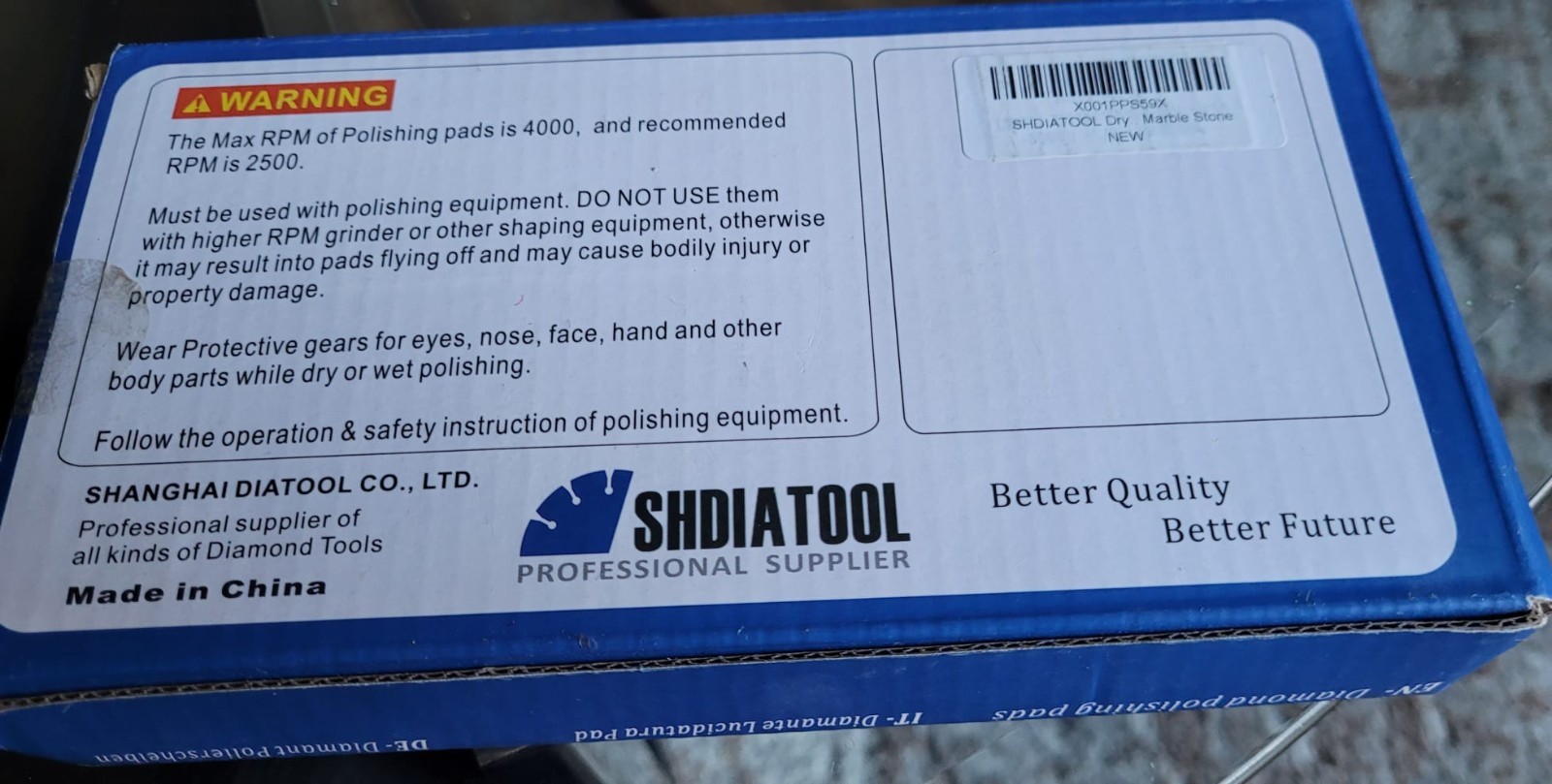 SHDIATOOL Diamond Polishing Pads 4″ Granite Marble Tile Sanding Discs 5/8 Backer