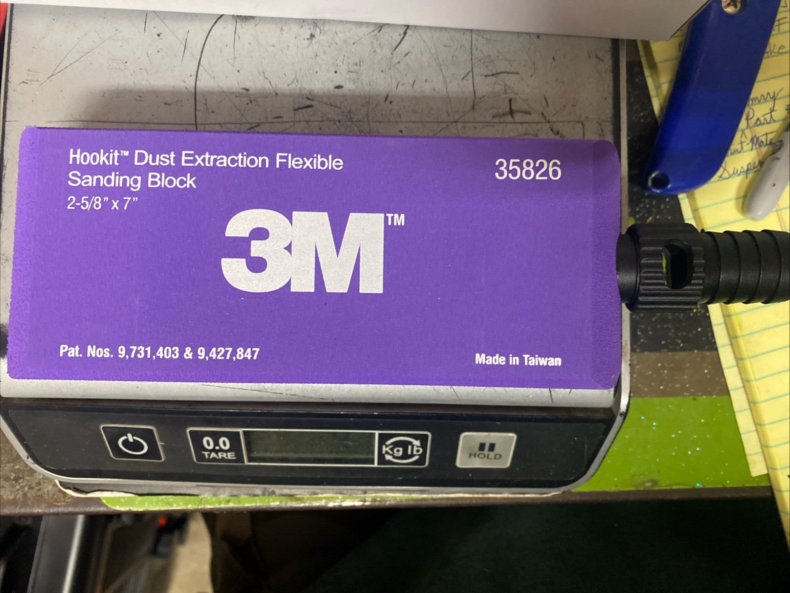 3M Hookit, Part #35826, Dust Extraction Flexible Sanding Block, 2-5/8″ x 7″