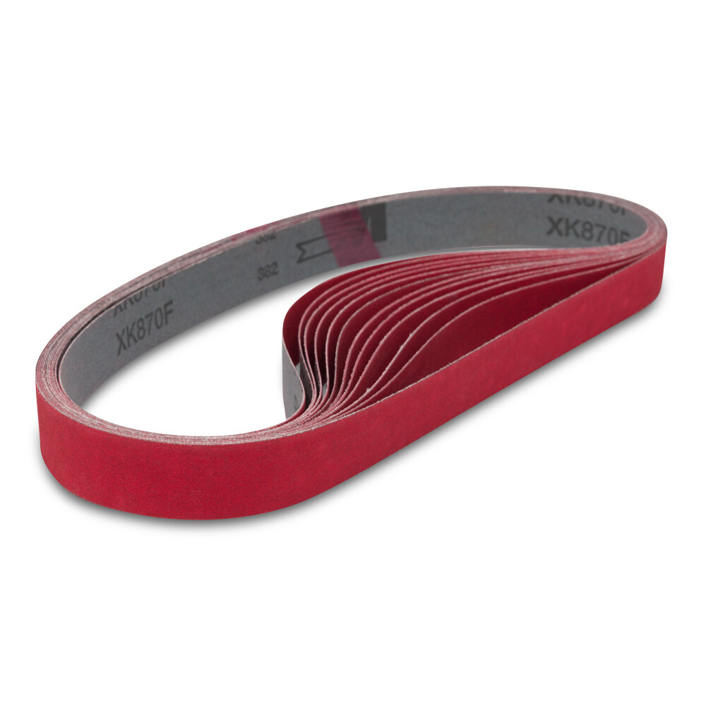 1 X 42 Inch 180 Grit Metal Grinding Ceramic Sanding Belts, Extra Long Life, 12 P
