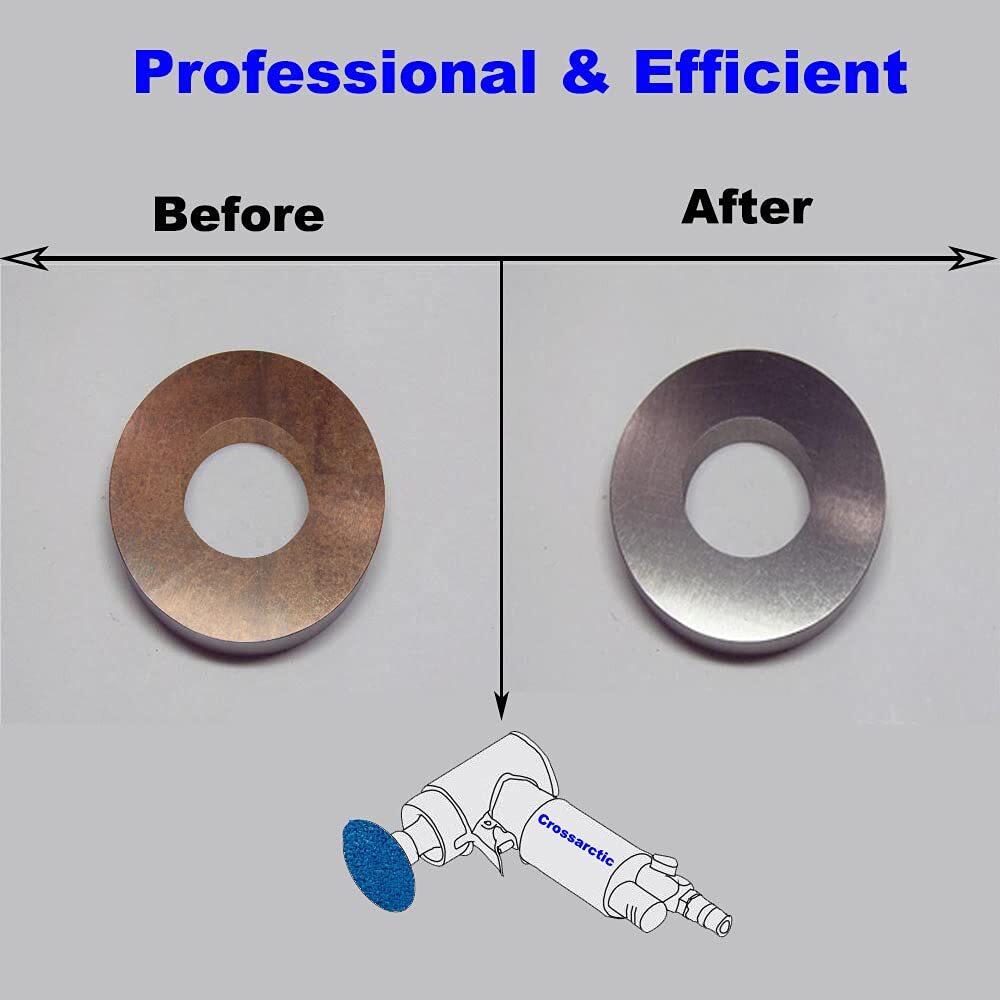 Crossarctic 75Pcs 3 inch Quick Change Disc Set Zirconia Roll Lock Sanding Dis…
