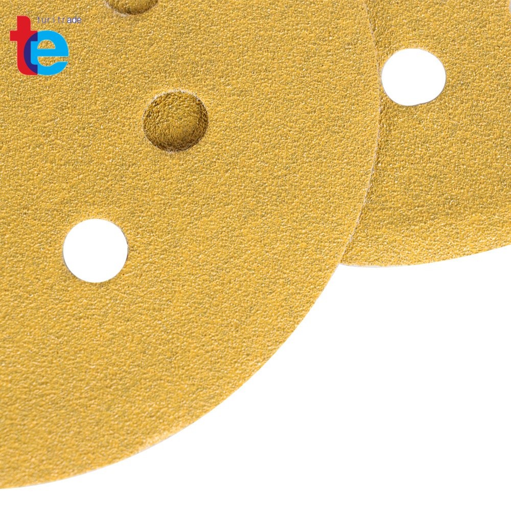100 Pieces 5 Inch 8-Hole Hook-And-Loop Sanding Disc Sander Paper 100 Grit