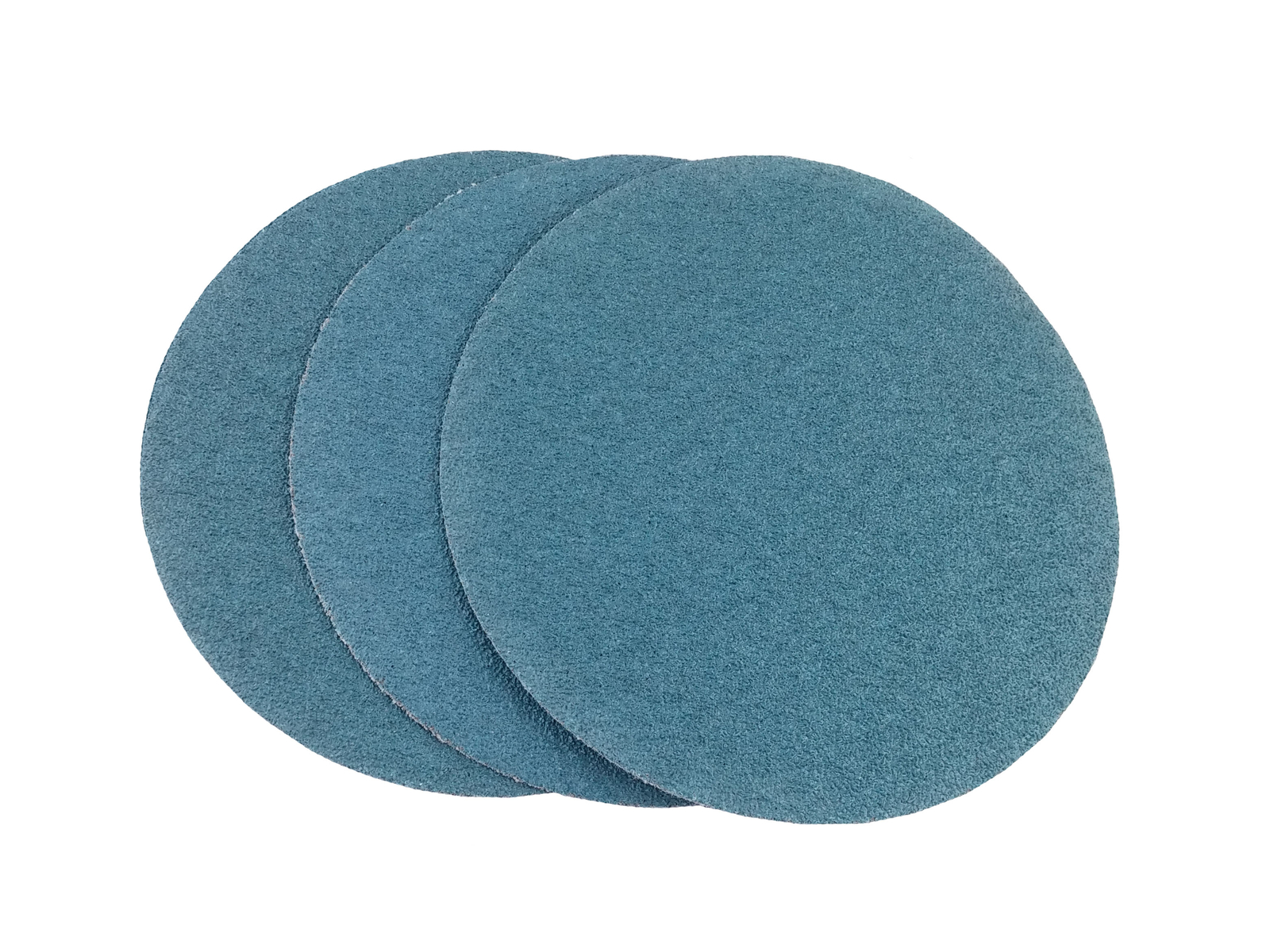 8″ Blue Zirconia Cloth Hook and Loop Sanding Discs (50 Pack, 60 Grit)