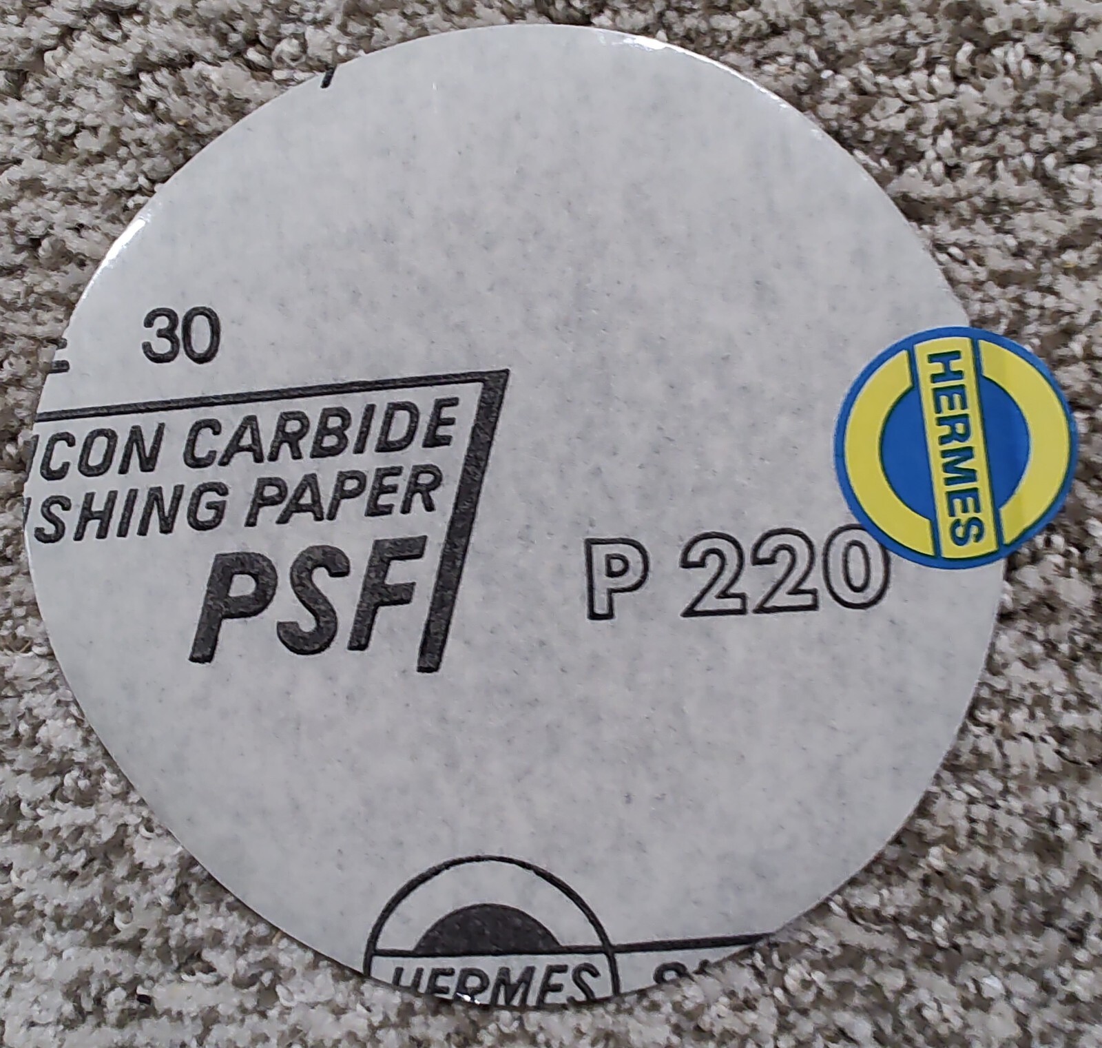 HERMES 5″ ADHESIVE SANDING DISCS GRIT 220 100 PIECES