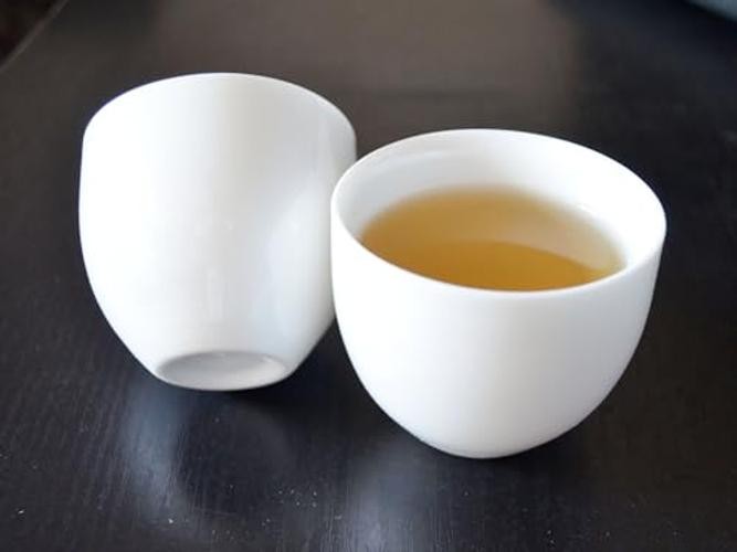 Small Porcelain Teacup Set of 4 White Sample Tea Cups Chinese White porcelain