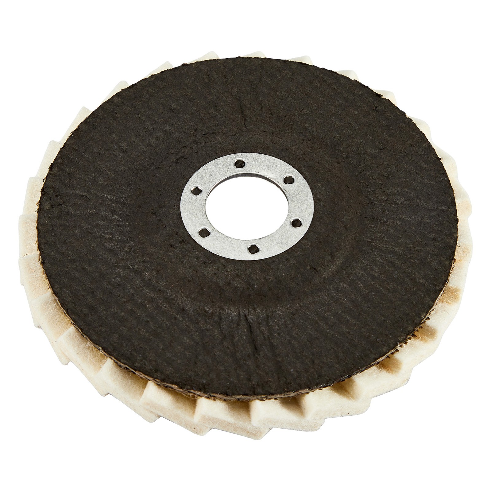 5PCS 4.5/4.8″ Wool Polishing Wheels Buffer Pads Flap Felt Polishing Finish Disc