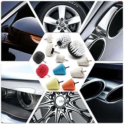 Polishing Pad Buffing Wheel Kit 12 Pack, Polishing Ball for Drill,for 12 PACK