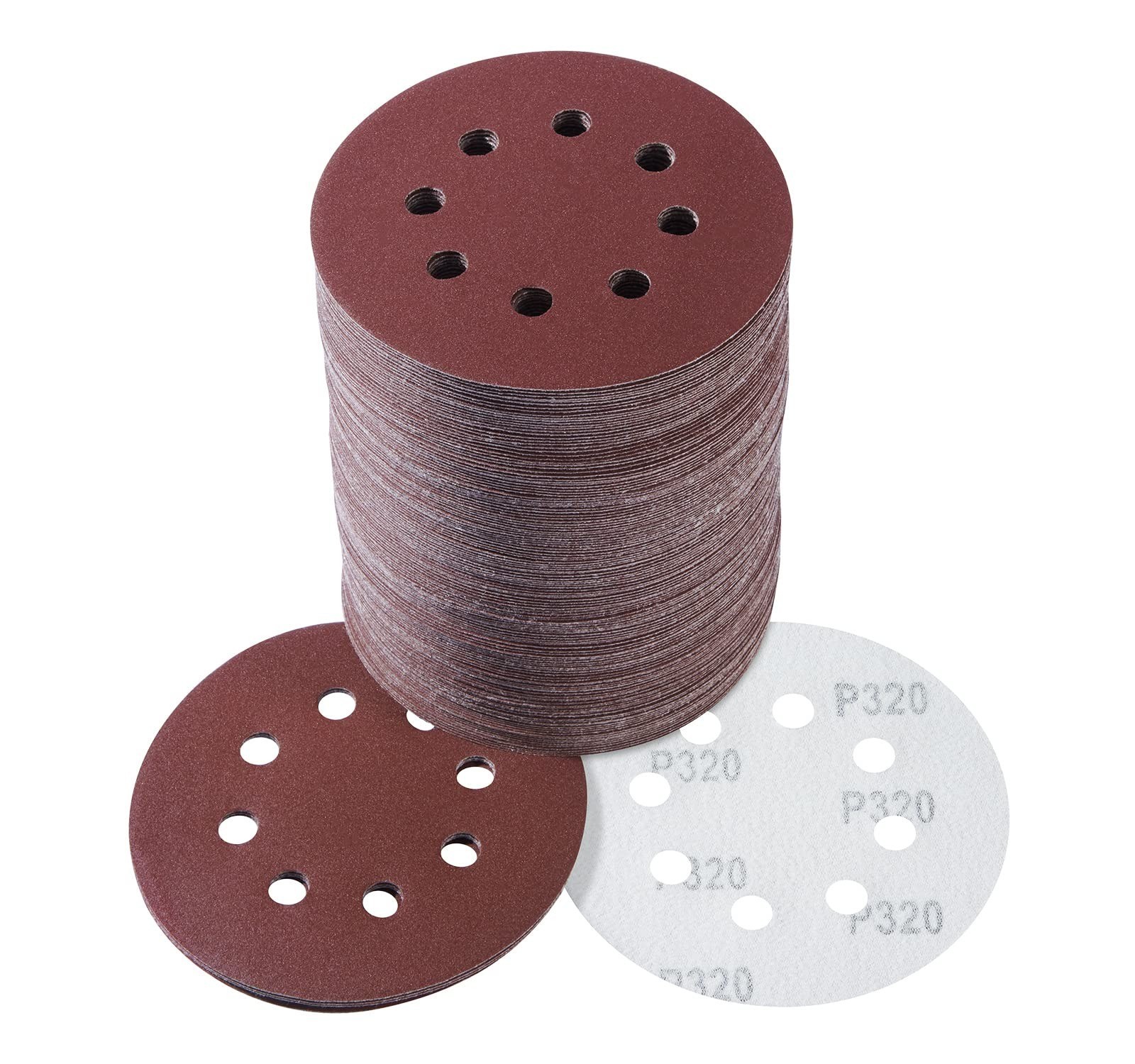 S SATC 72 PCS 5 Inch Sanding Discs for Random Orbital Sander