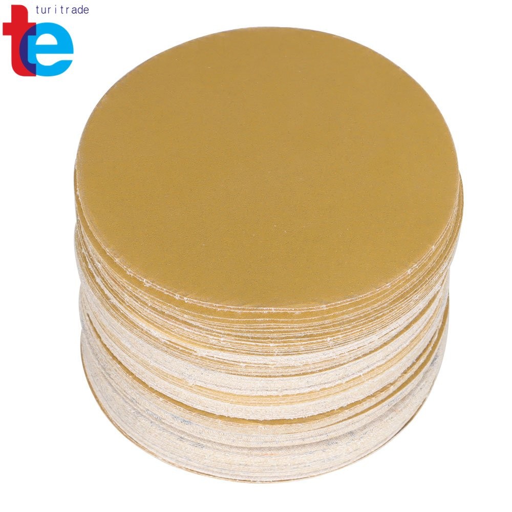 Sanding Disc NO-Hole Hook & Loop Grit 320 Sand Paper 100 Pieces 5″