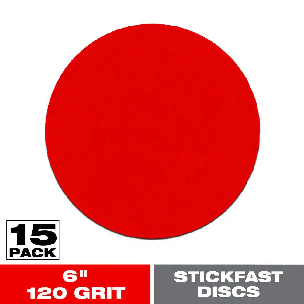 6 In. 120-Grit ROS Stickfast Sanding Discs