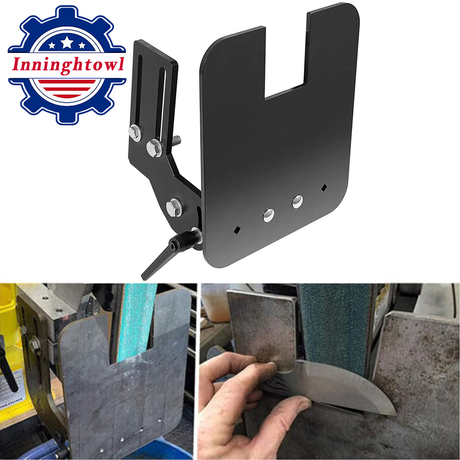 Knife Bevel Grinding Jig Tool 2×72″ Rest OBM Belt Grinder Tilt Table Platen