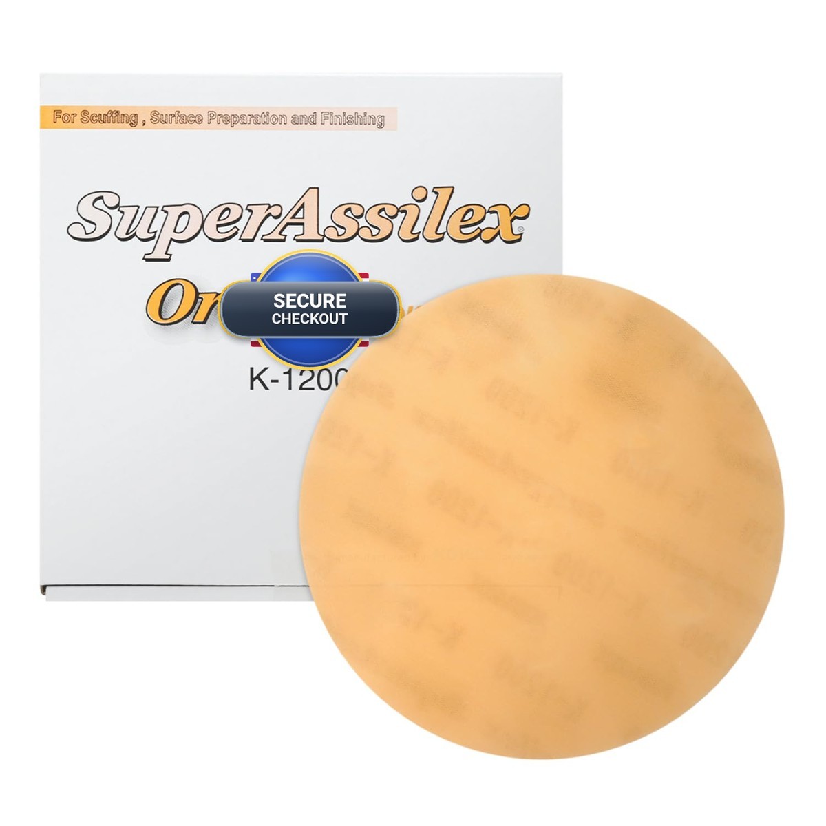 Eagle Abrasives Super Assilex Flexible 5 Inch Sanding Discs Orange K-1200 No