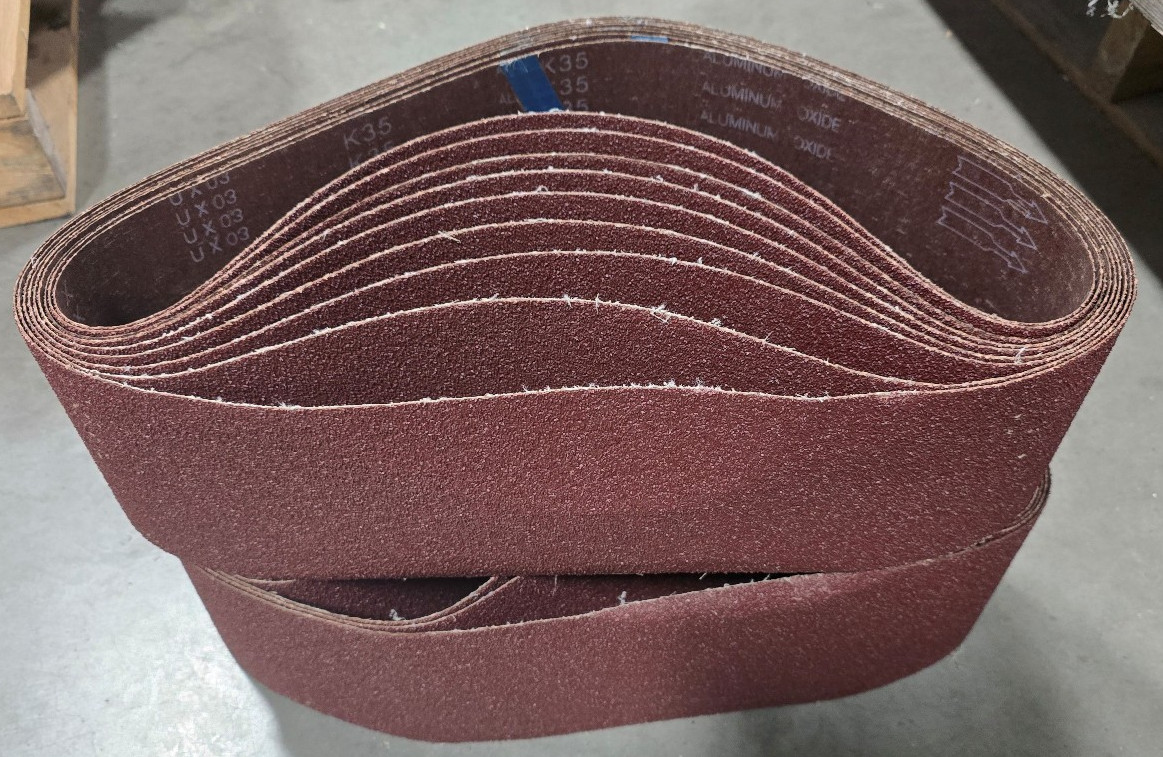 19pc Sanding Belt 6x48in 24 Grit Aluminum Oxide