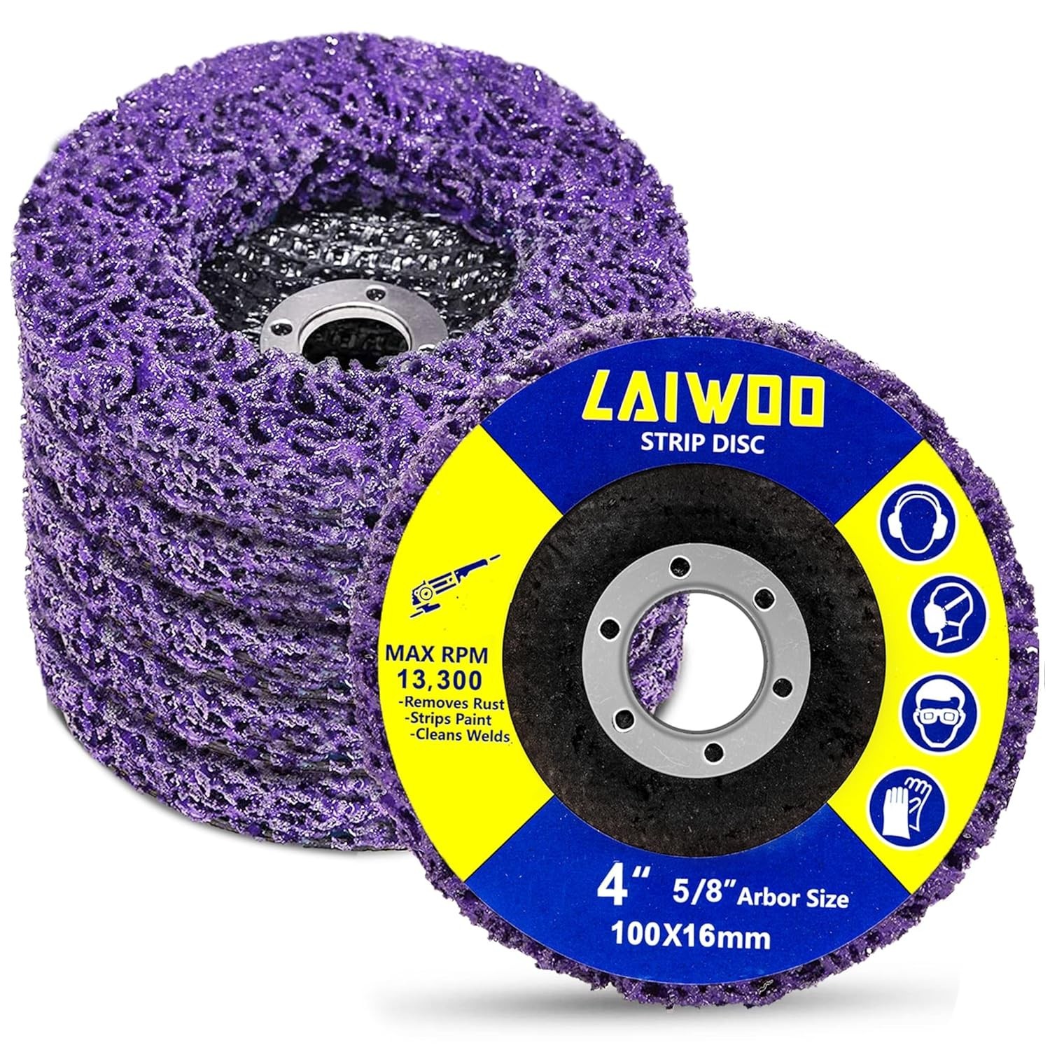 5Pcs Strip Discs Stripping Wheel, 4″ x 5/8″ Rust Stripper Wheel Paint Eater Disc