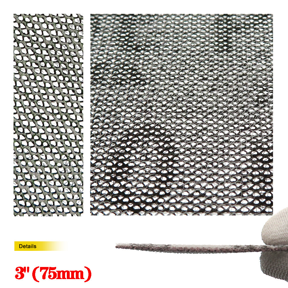 75mm 100mm 125mm 150mm Mesh Dust-free Sanding Discs Hook and Loop Sandpaper Pads