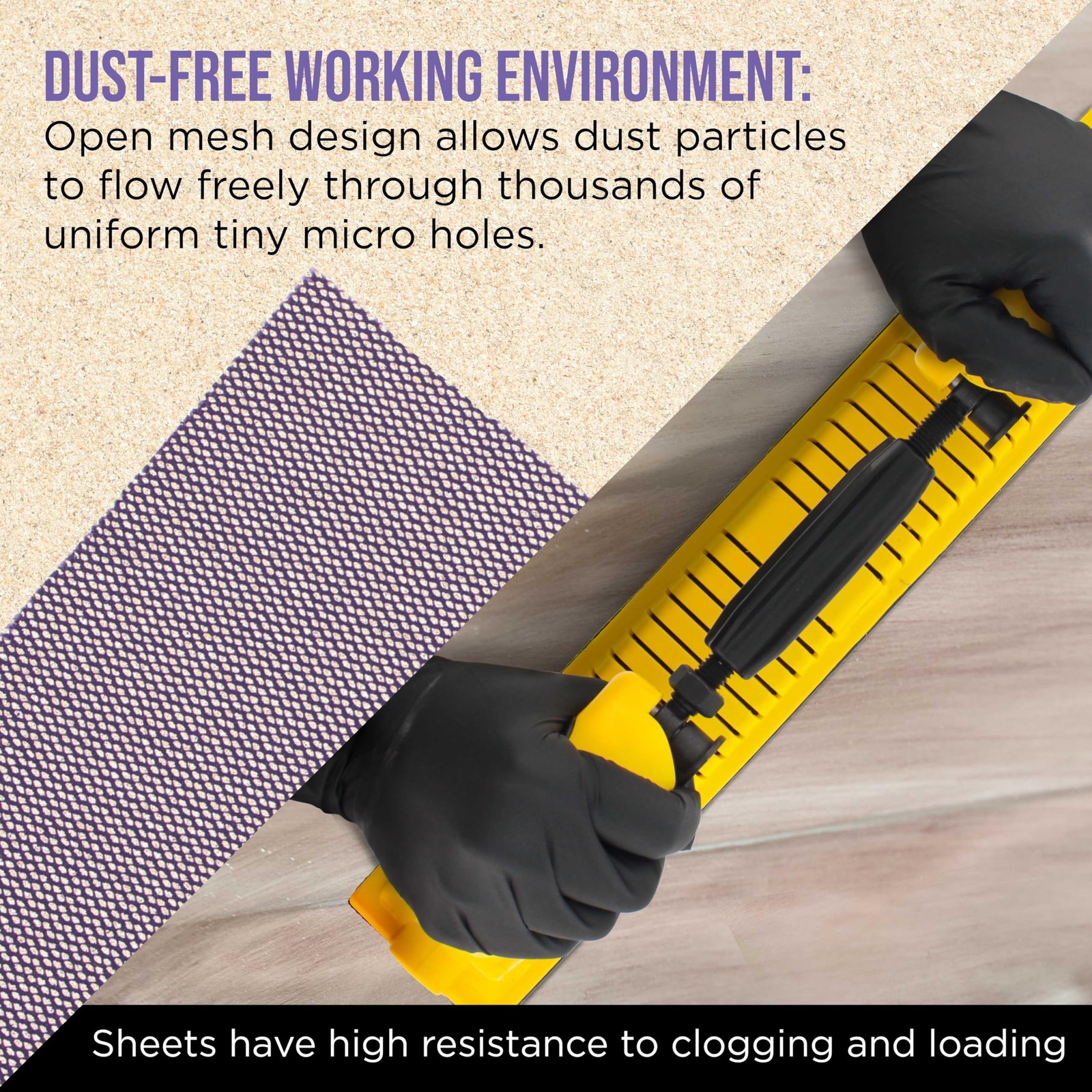 Dura-Gold Premium 320 Grit Purple Ceramic Mesh 2.75″ x 10 Yard,