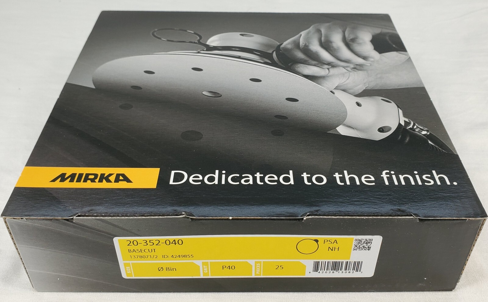 Mirka BaseCut 8 in. 40G Heavy Duty PSA Disc with Liner 20-352-040 – Lot of 25