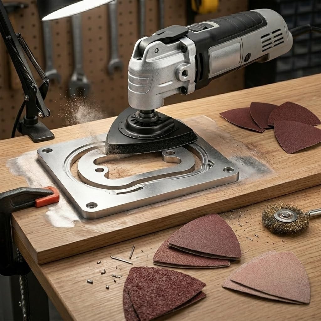 Essential 106-Piece Oscillating Tool Sandpaper Set for Polishing & Finishing