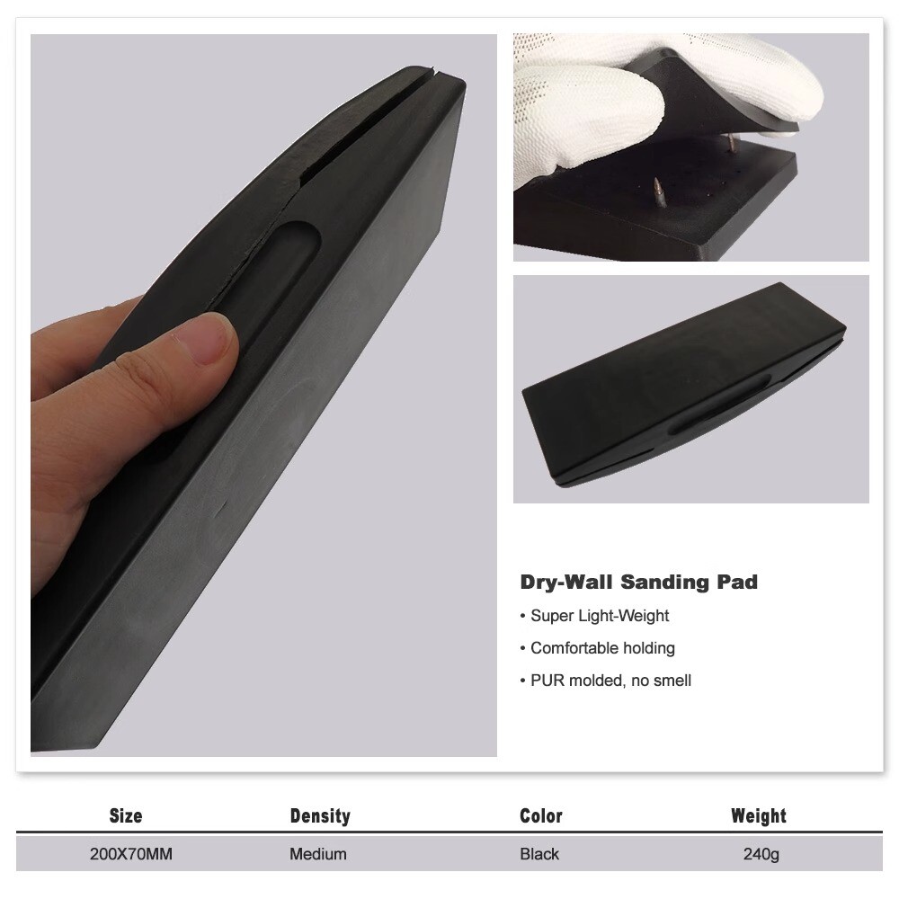 70mmx200mm Hand Sanding Block Backing Pad Dry-wall Sanding Pad for Sandpaper New