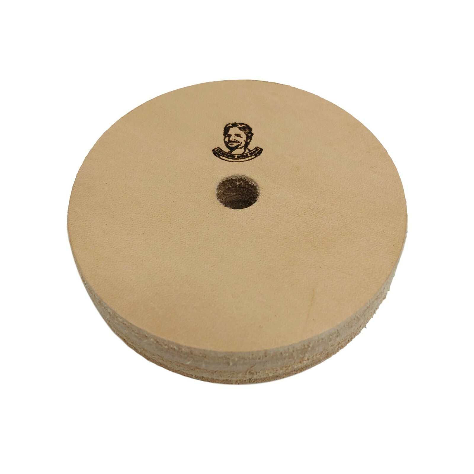 3″ Leather Polishing Wheel For Bench Grinders W/ 10mm Arbor (3/4″ Wide)