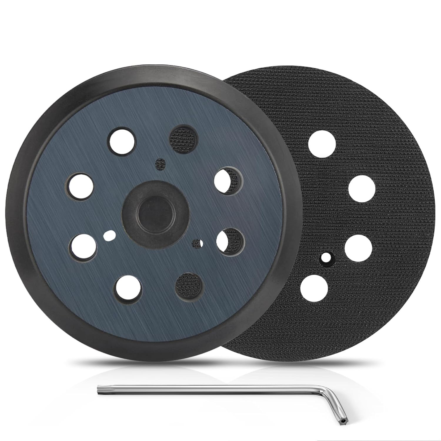 2 Pack 5 Inch 8 Hole Orbital Sander Replacement Pad for Porter Cable 343 343K 34