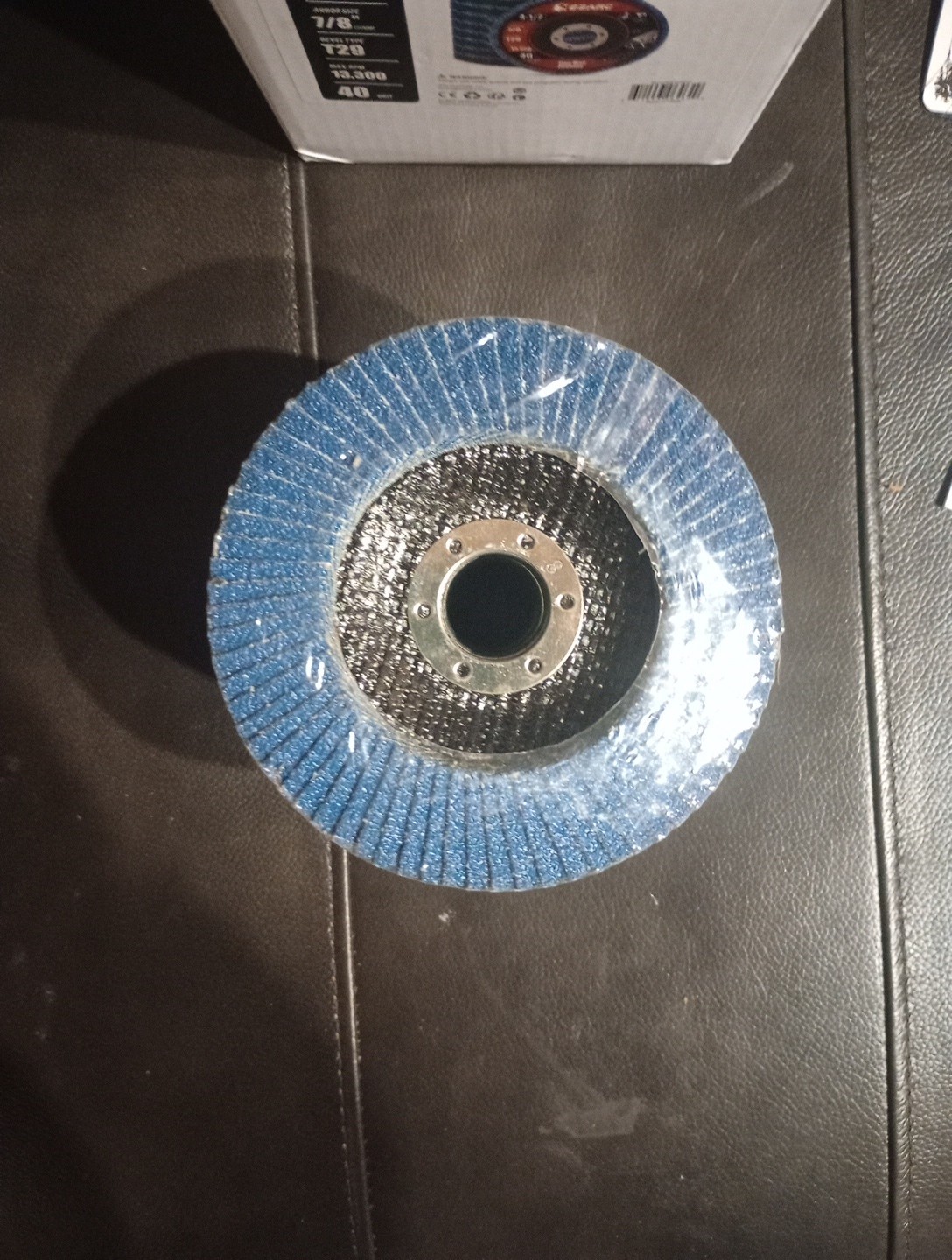 EZARC 40 Grit Flap Discs 4 1/2 x 7/8-Inch Type 29 Zirconia Sanding Disc 10 Pack