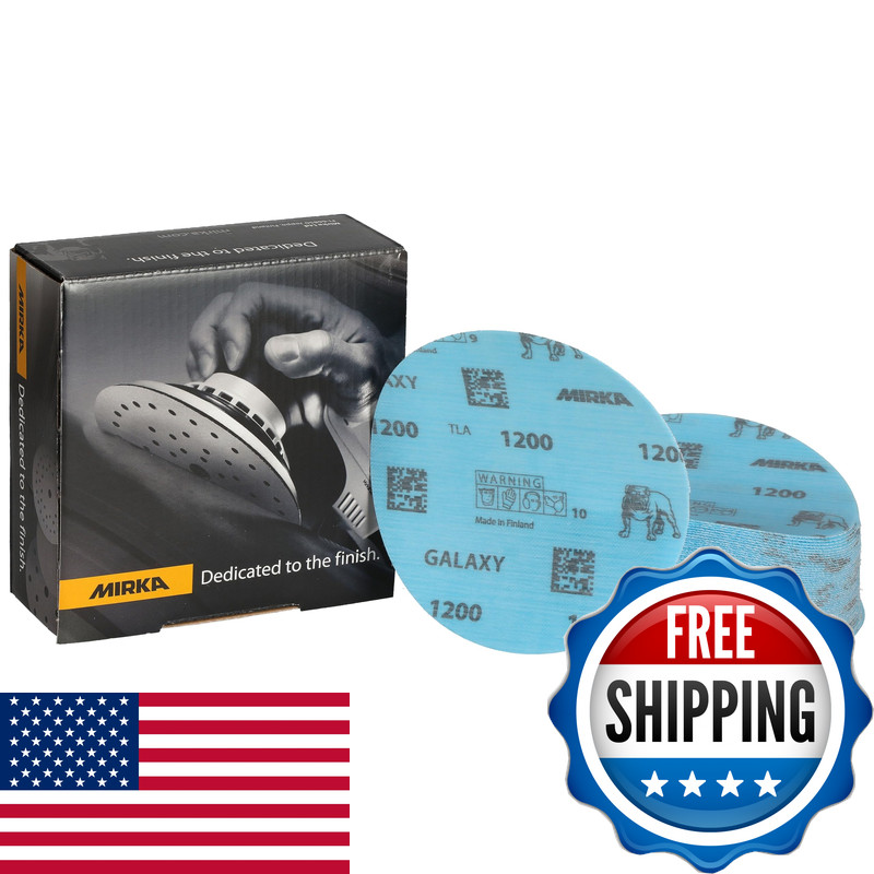 Mirka Galaxy 5 Inch Sanding Discs Grit 1200 50 Pack Hook And Loop Multipurpose