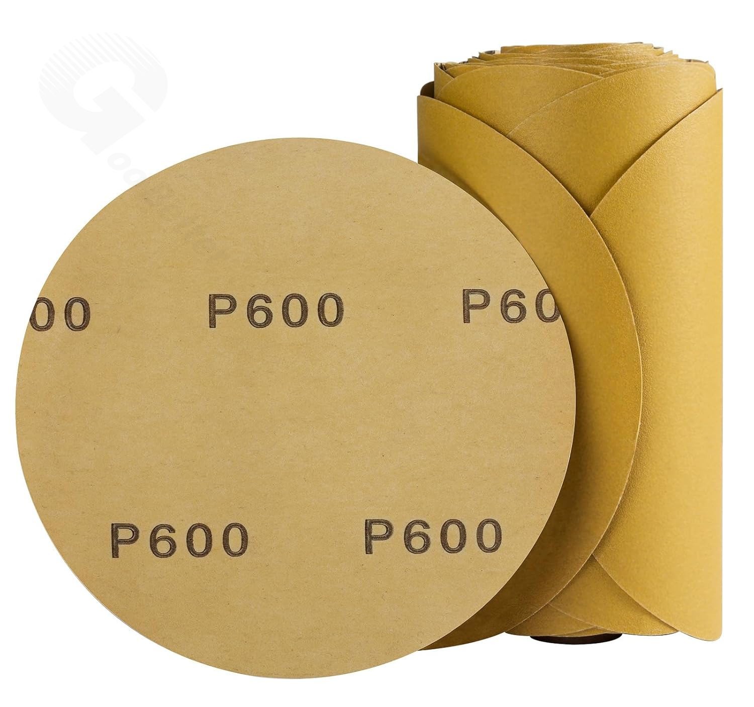 6 in 600 Grit PSA Sanding Disc Sticky Back Sandpaper 100 Roll Adhesive DA Sander
