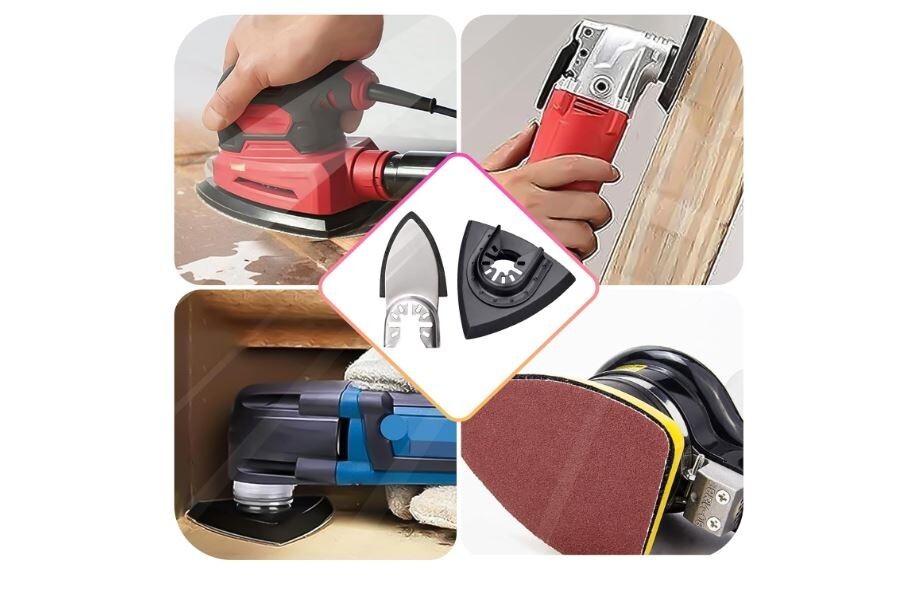 206Pcs Oscillating Tool Detail Sanding Pads Kit 2Pcs Triangle Sanding Pads 2Pc
