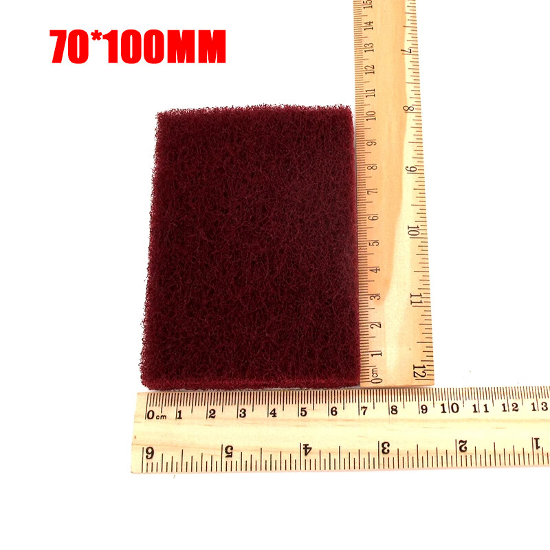 70*100mm Scouring Pad 240-800 Grit Flocking Nylon Fiber Cleaning Scrubbing Pads