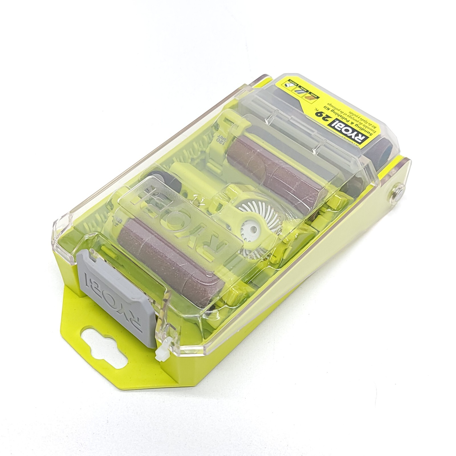 Ryobi 29 pc Sanding and Polishing Kit Wood Metal Plastic A90AS29 NEW NIB