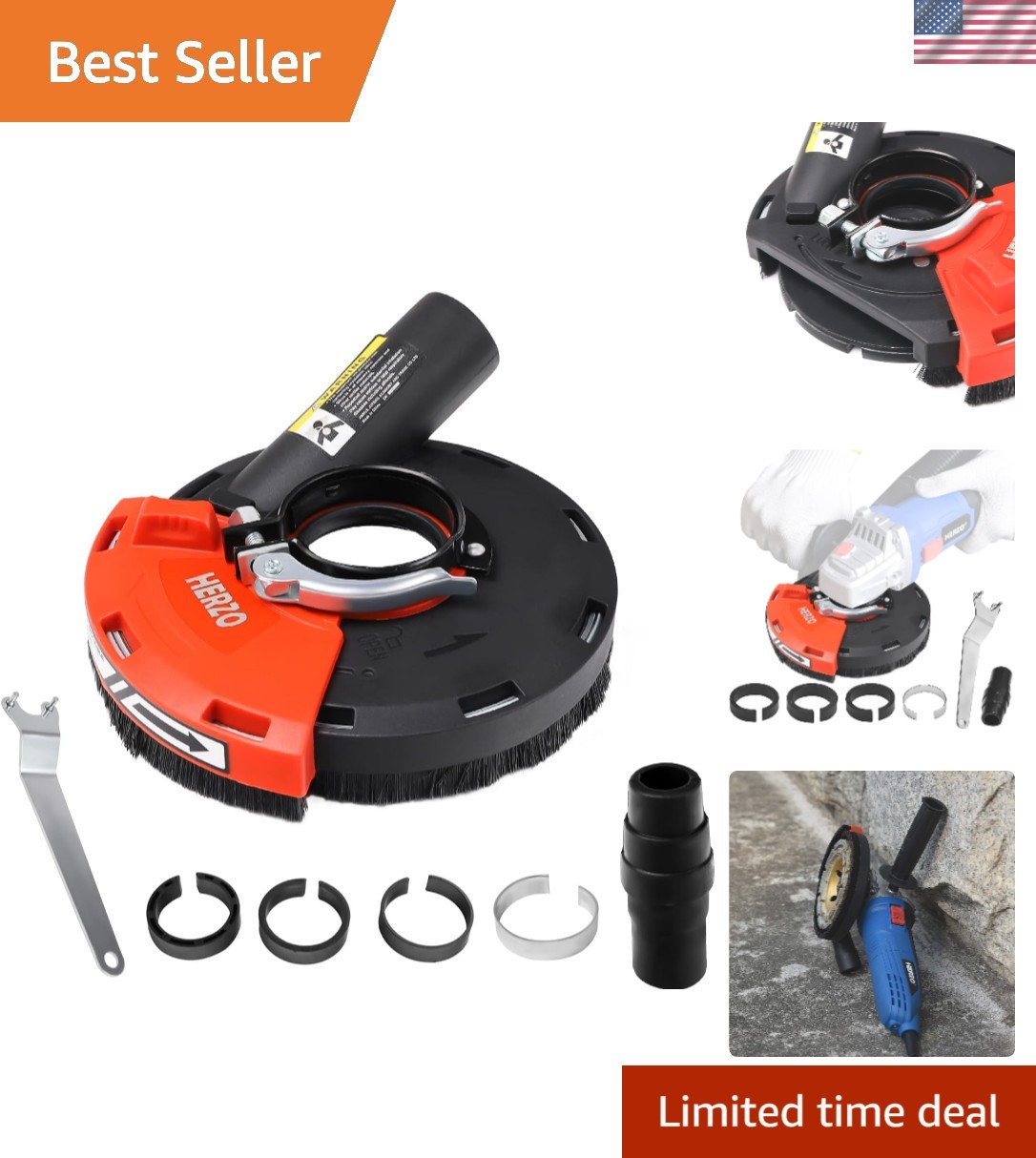 Dust Shroud for Angle Grinder 4/4.5/5 inch Universal Surface Grinding Shroud …