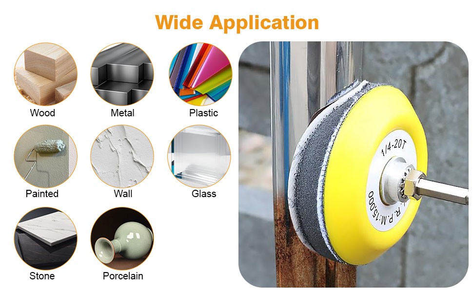 133pcs 3 Inch Sanding Disc Kit, 60-10000 Grit Wet Dry Hook & Loop Sandpaper Pads