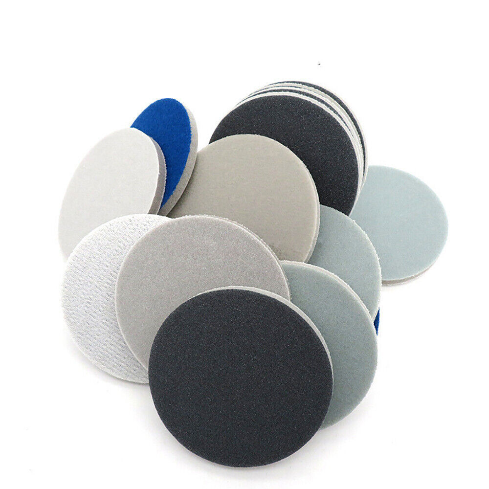 75mm Wet/Dry Foam Sanding Discs Hook&Loop Sandpaper Polishing Pads 400-3000 Grit