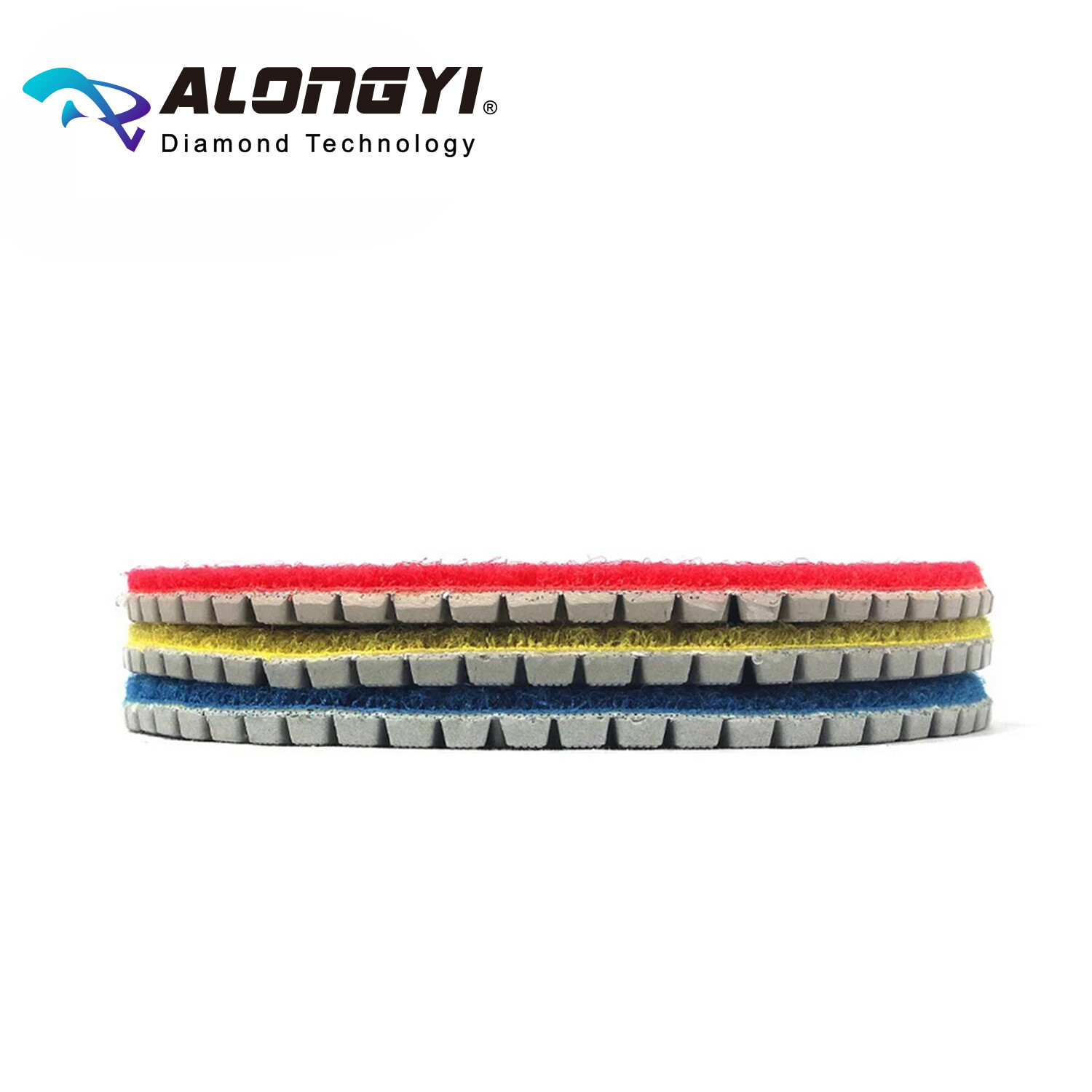 100mm 3pcs 3 Step Diamond Polishing Pads 4 Inch Granite Marble Tile Grinding