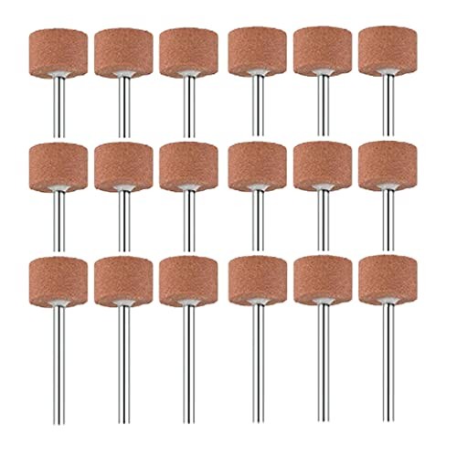 18pcs Rotary Grinding Stones, 1/8” Shank 15MM Cylinder 15mm Cylindrical shape