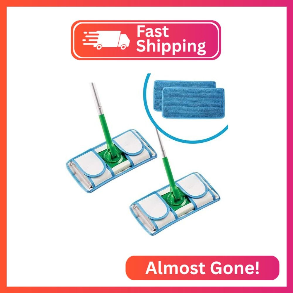 Old Home Kitchen Reusable Microfiber Mop Pads | Durable Machine Washable Refills