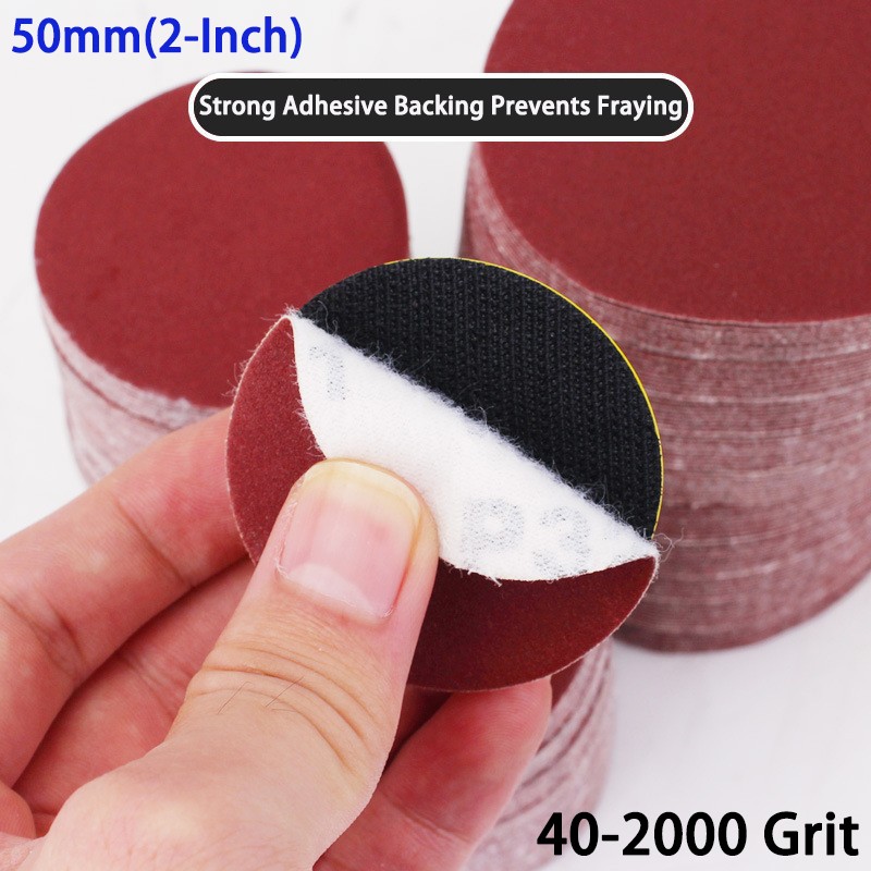 50mm 2 Inch Sanding Discs Pads Sandpaper Self-adhesive Sanding Paper 40-2000Grit
