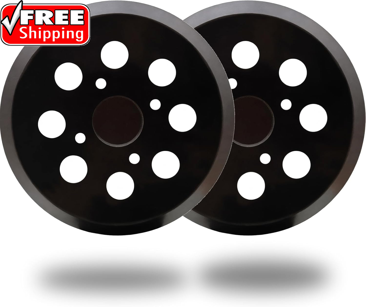 2 Pack 5 Inch 8 Hole Hook and Loop Sander Pad for Ridgid R2600, R2601 5″ Random
