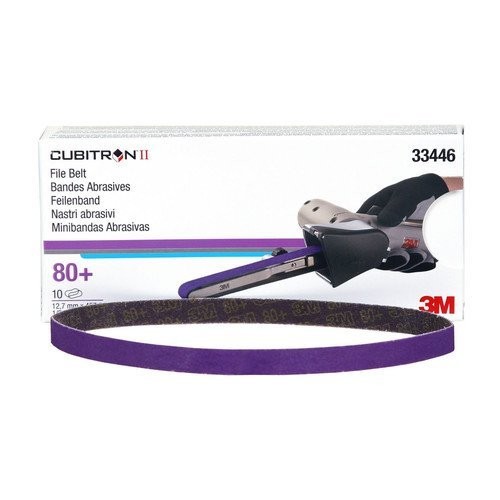 3M 33446 Cubitron II File Belt 1/2 In X 18 In P80 Grit