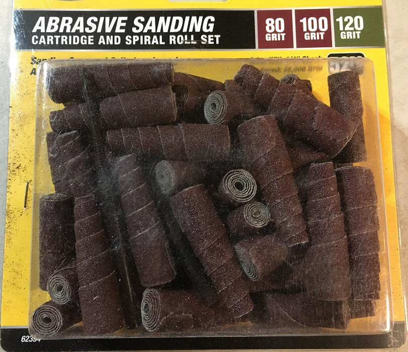 52 PC MINI SANDING CONE ENGINE PORTING ASSORTMENT KIT 80 and 120 Grit 25,000 rpm