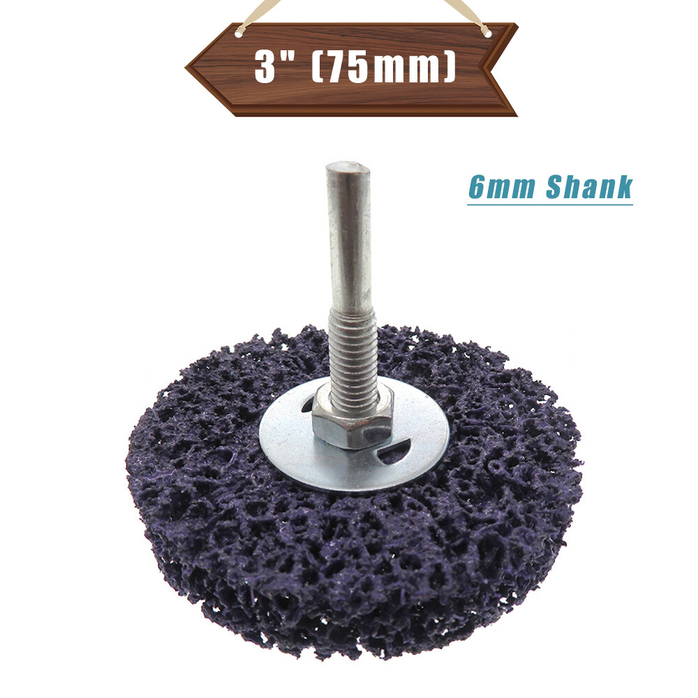 3″ 75mm 6mm Shank Purple Diamond Sanding Disc Roll Lock Grinding Polishing Wheel