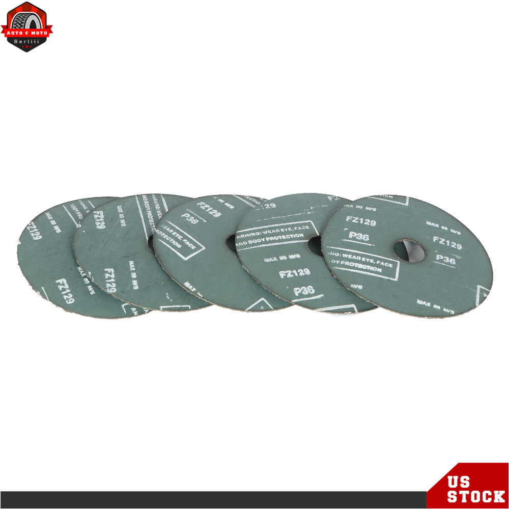 25Pack 24 Grit & 36 Grit Zirconia Resin Fiber Disc Grinding And Sanding Discs