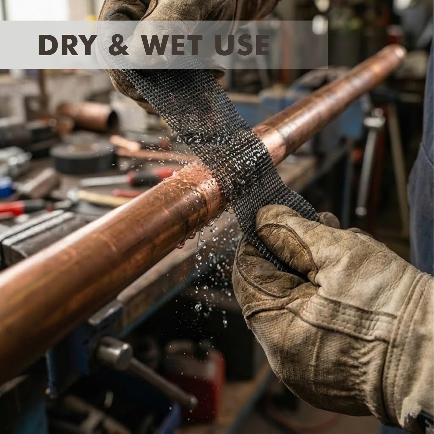 Emery Cloth Roll, 180 Grit Plumbers Open Mesh Sanding Rolls, 1-1/2″ x 5…